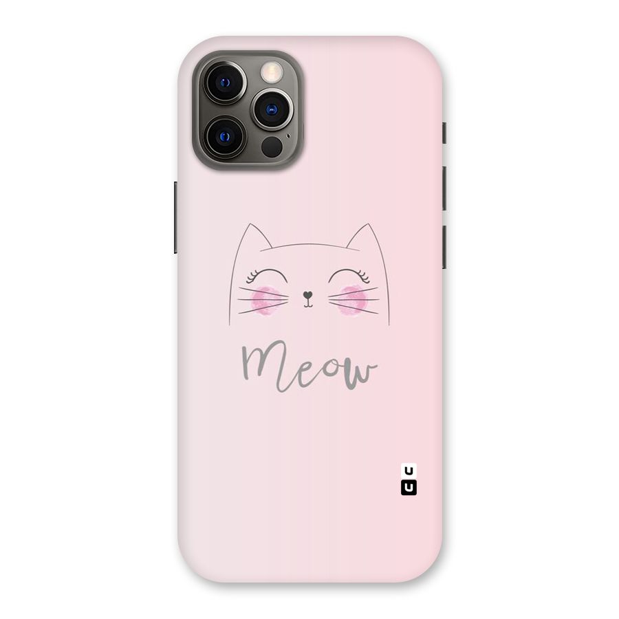Meow Pink Back Case for iPhone 12 Pro