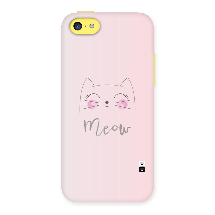 Meow Pink Back Case for iPhone 5C