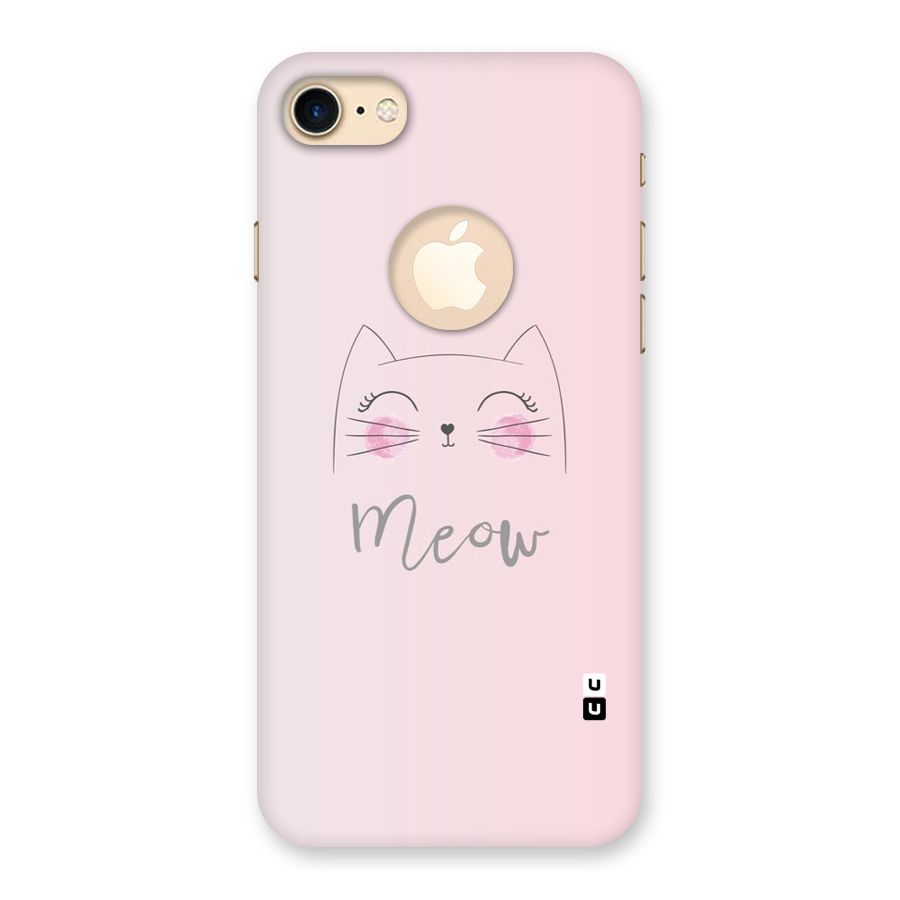 Meow Pink Back Case for iPhone 7 Logo Cut