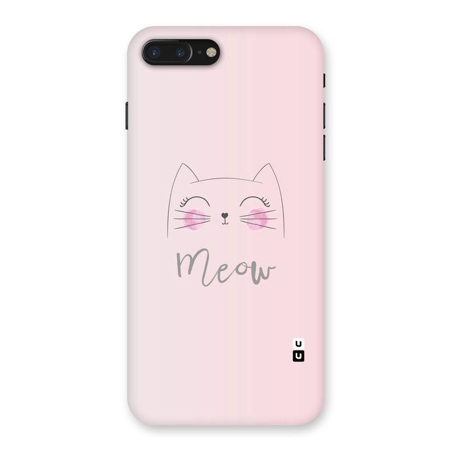Meow Pink Back Case for iPhone 7 Plus