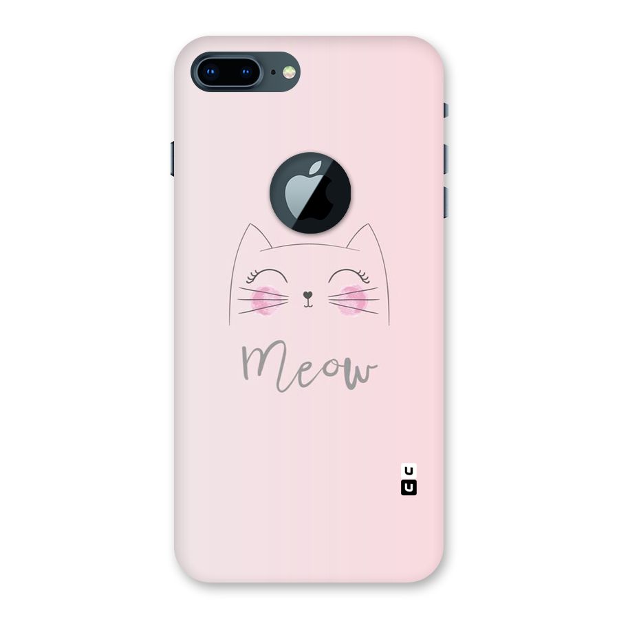 Meow Pink Back Case for iPhone 7 Plus Logo Cut