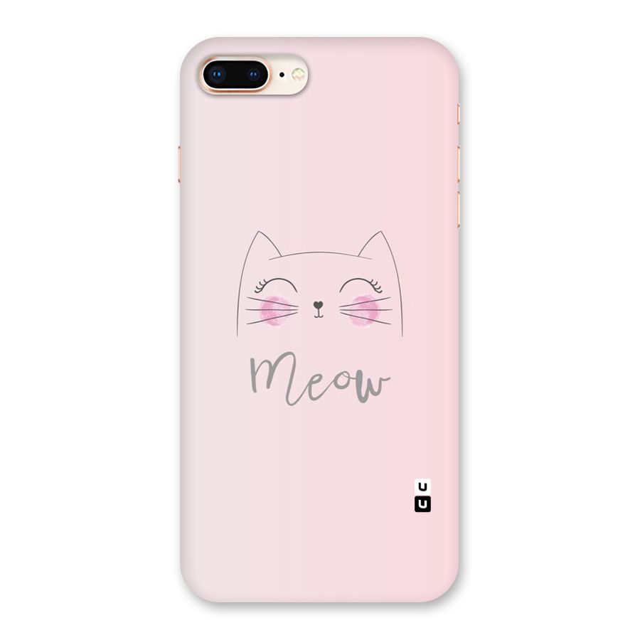 Meow Pink Back Case for iPhone 8 Plus