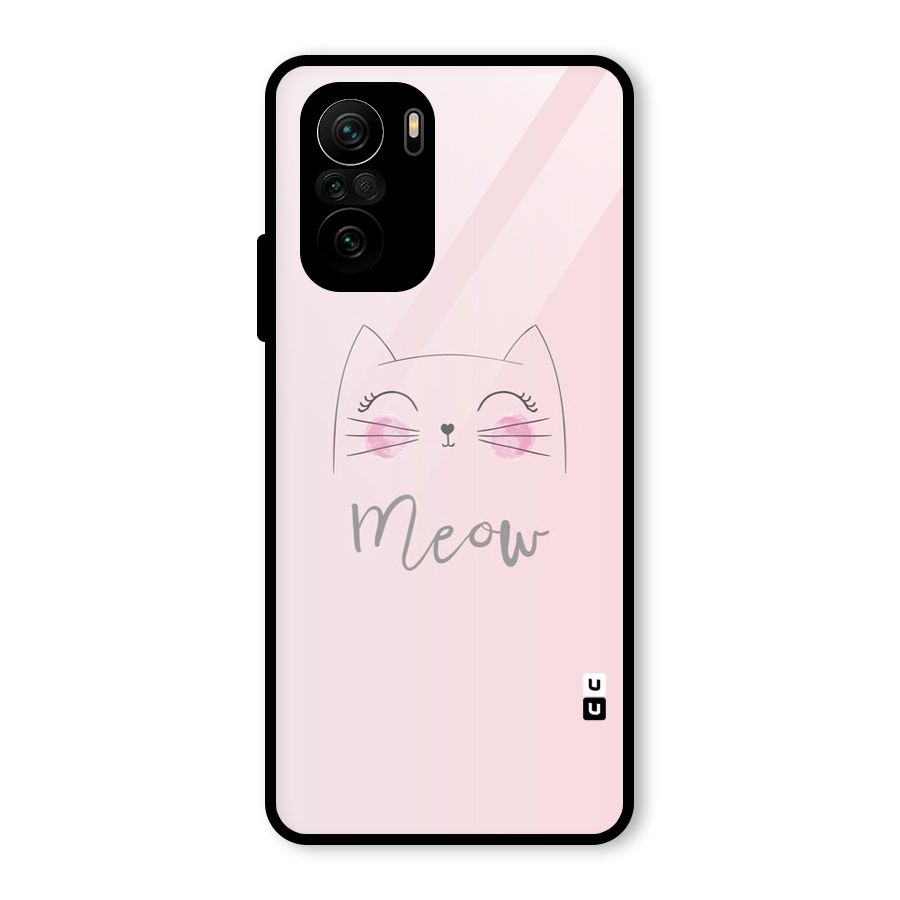 Meow Pink Glass Back Case for Mi 11X Pro