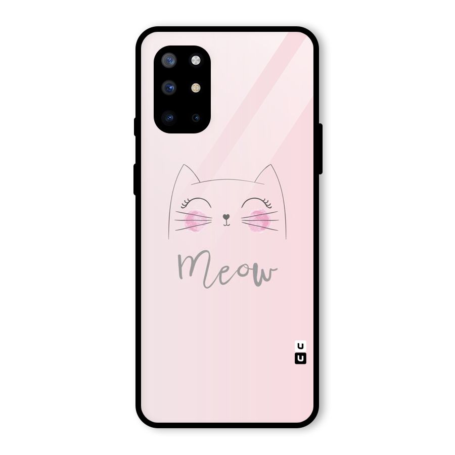 Meow Pink Glass Back Case for OnePlus 8T