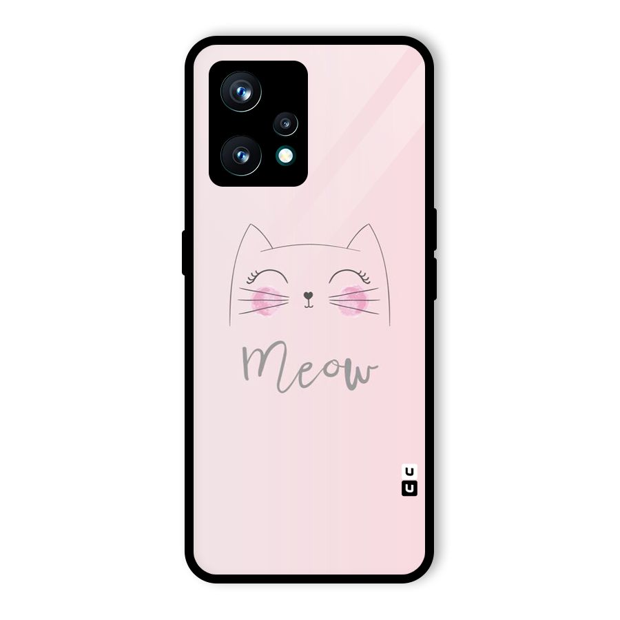 Meow Pink Glass Back Case for Realme 9 Pro Plus 5G