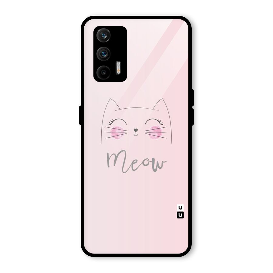 Meow Pink Glass Back Case for Realme GT 5G