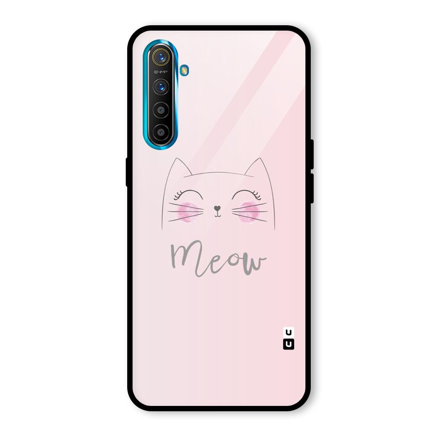 Meow Pink Glass Back Case for Realme X2
