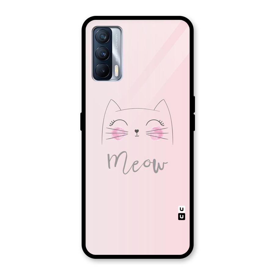 Meow Pink Glass Back Case for Realme X7