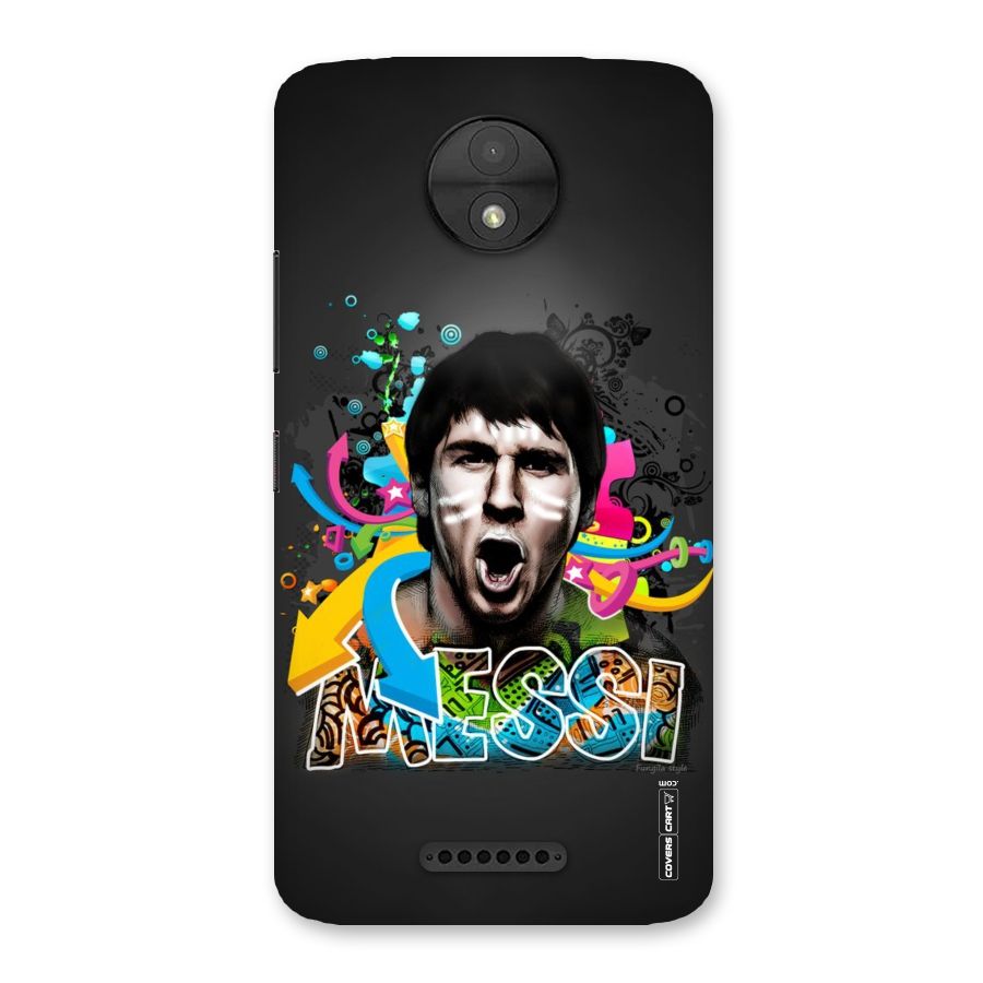 Messi For Argentina Back Case for Moto C