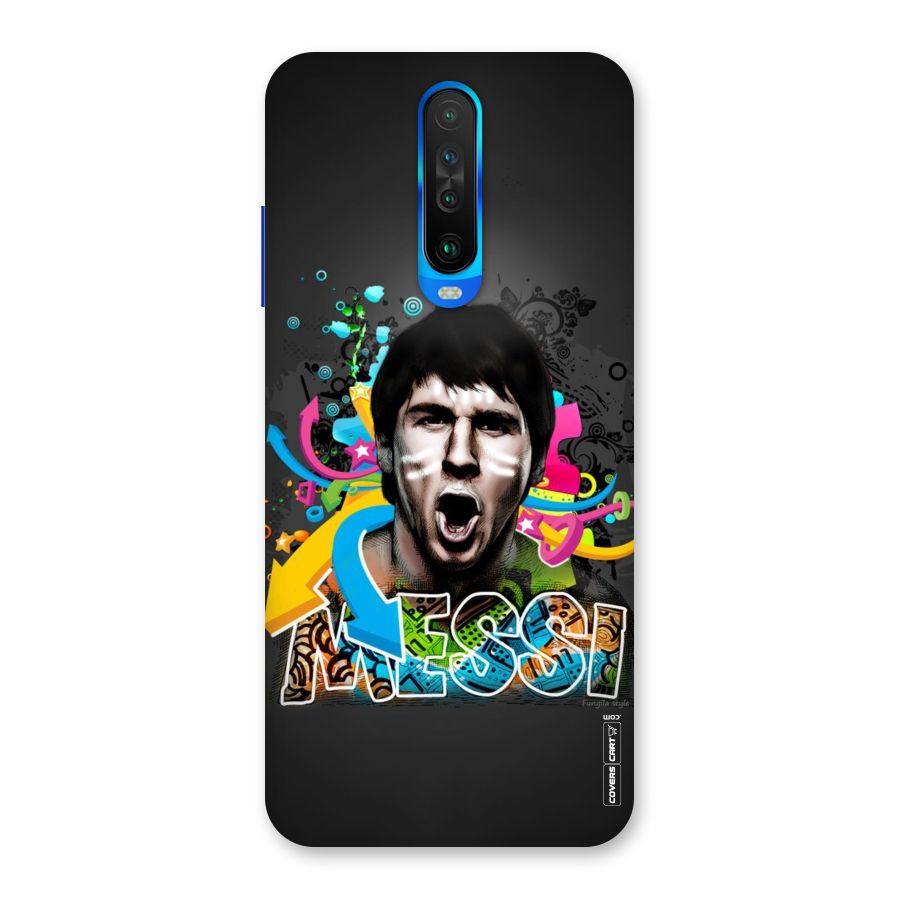 Messi For Argentina Back Case for Poco X2