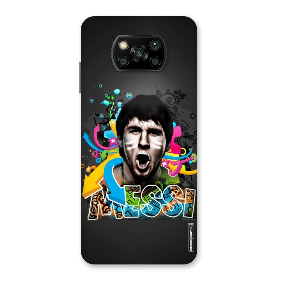 Messi For Argentina Back Case for Poco X3