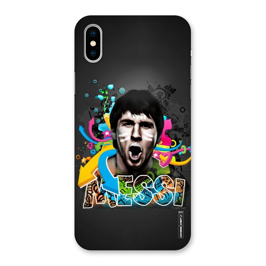 Messi For Argentina Back Case for iPhone XS