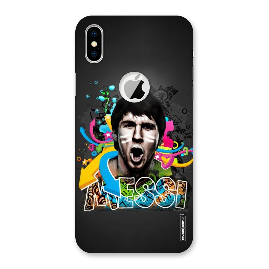 Messi For Argentina Back Case for iPhone X Logo Cut