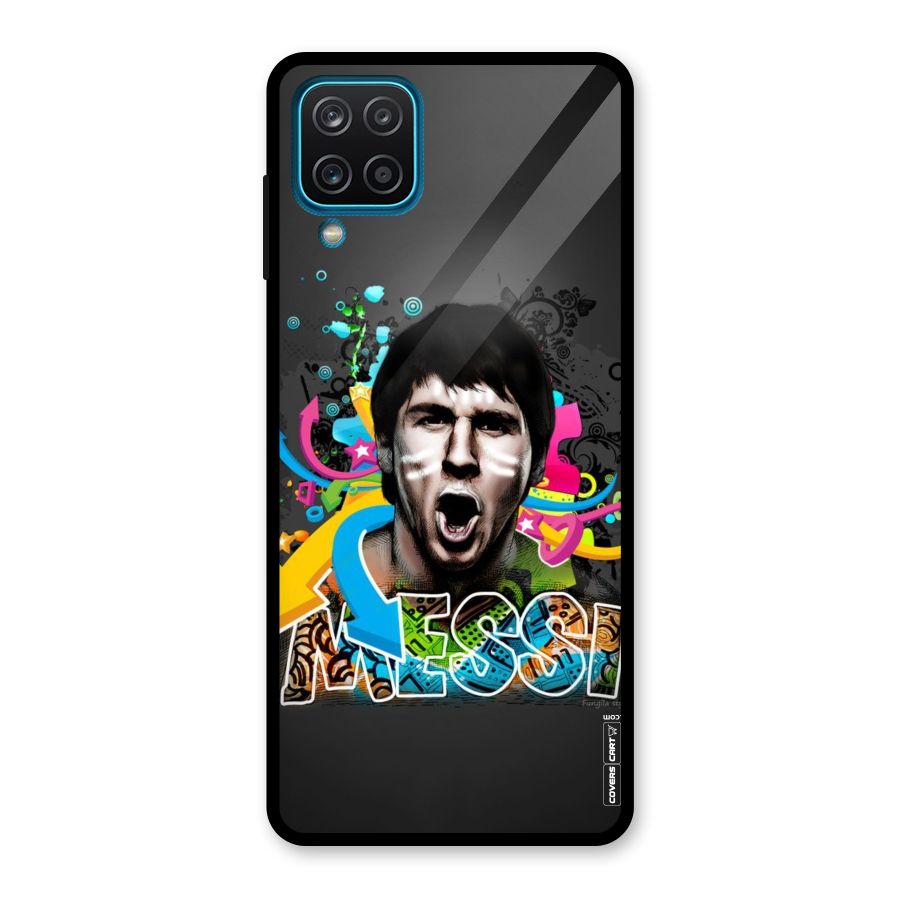 Messi For Argentina Glass Back Case for Galaxy A12