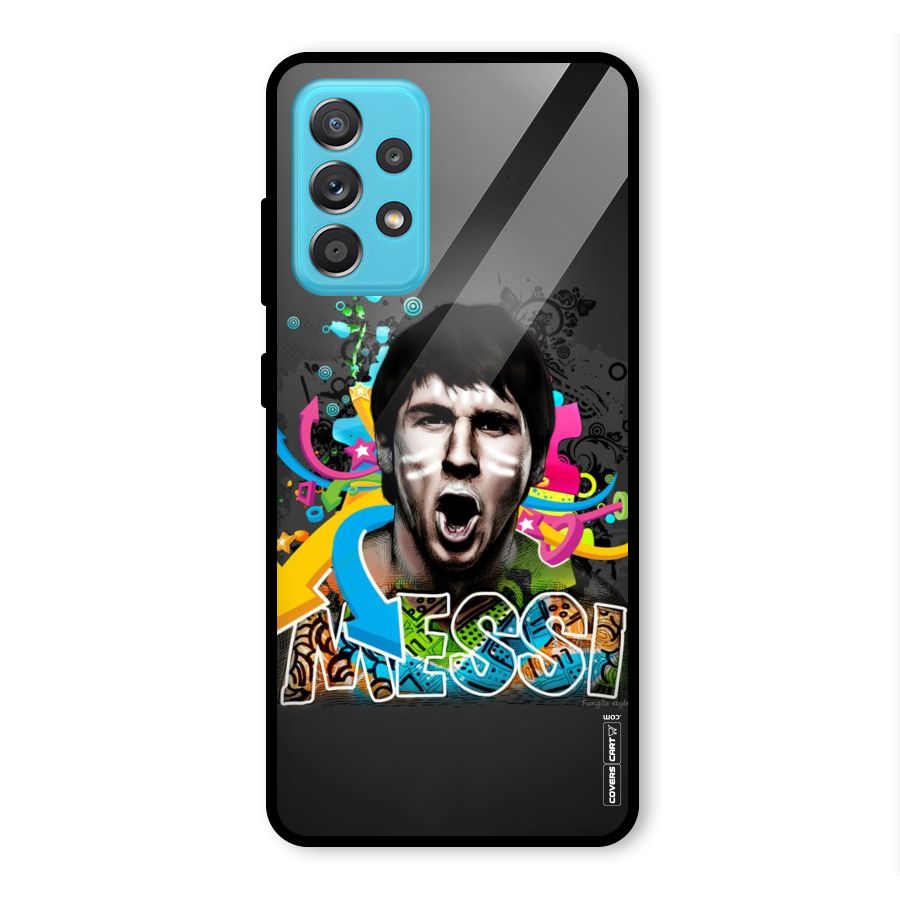 Messi For Argentina Glass Back Case for Galaxy A52s 5G