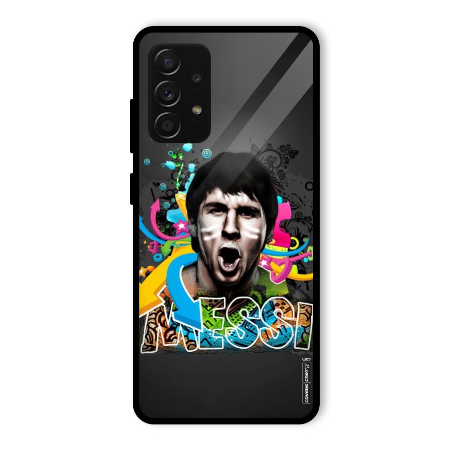 Messi For Argentina Glass Back Case for Galaxy A53 5G