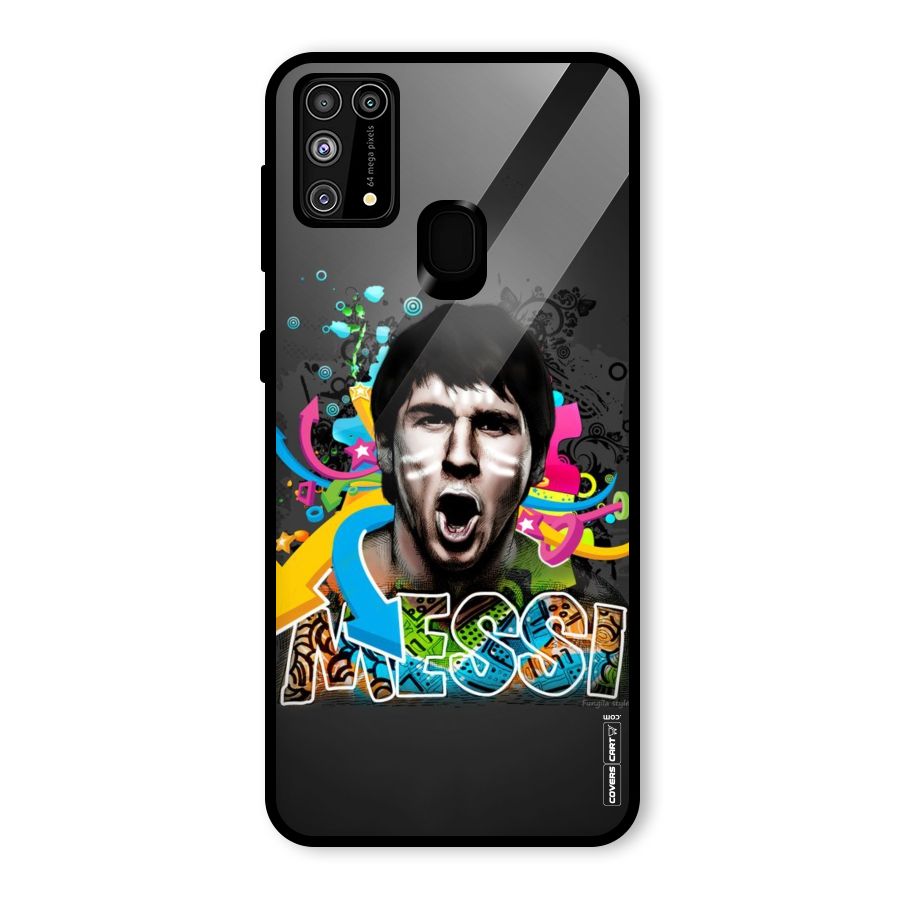 Messi For Argentina Glass Back Case for Galaxy F41