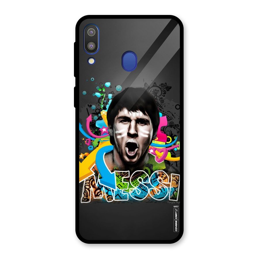 Messi For Argentina Glass Back Case for Galaxy M20