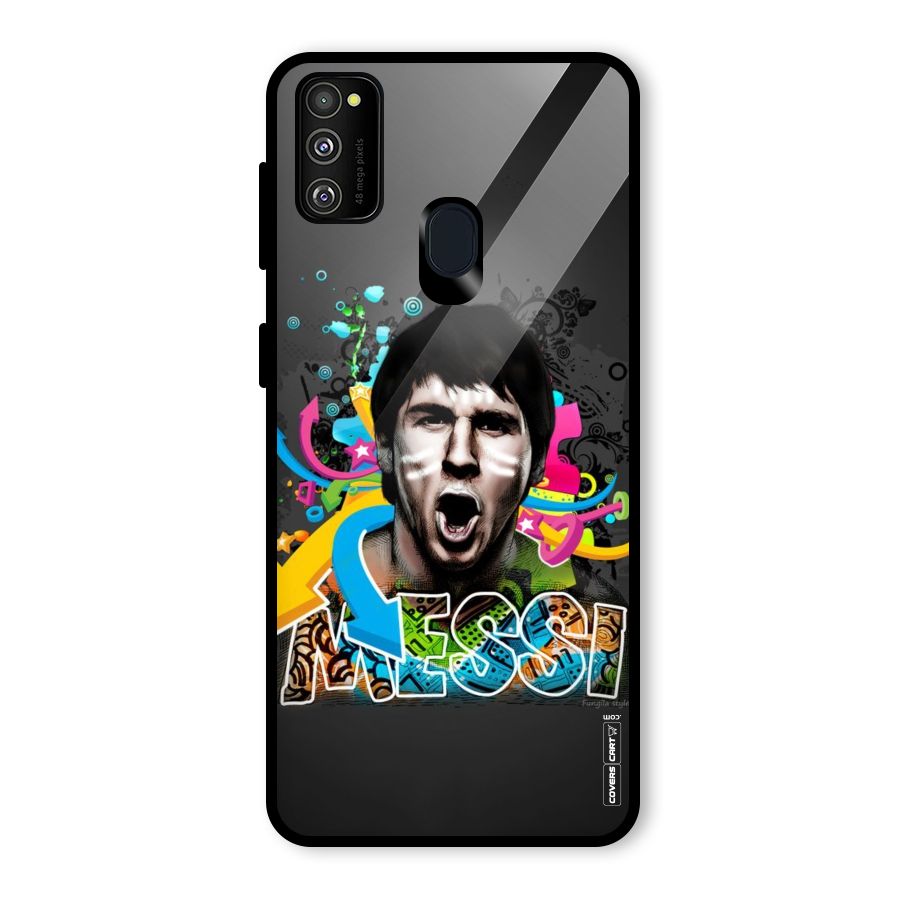 Messi For Argentina Glass Back Case for Galaxy M21