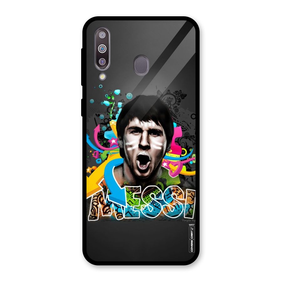 Messi For Argentina Glass Back Case for Galaxy M30