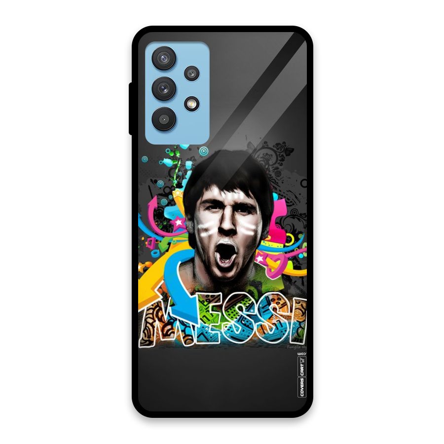 Messi For Argentina Glass Back Case for Galaxy M32 5G
