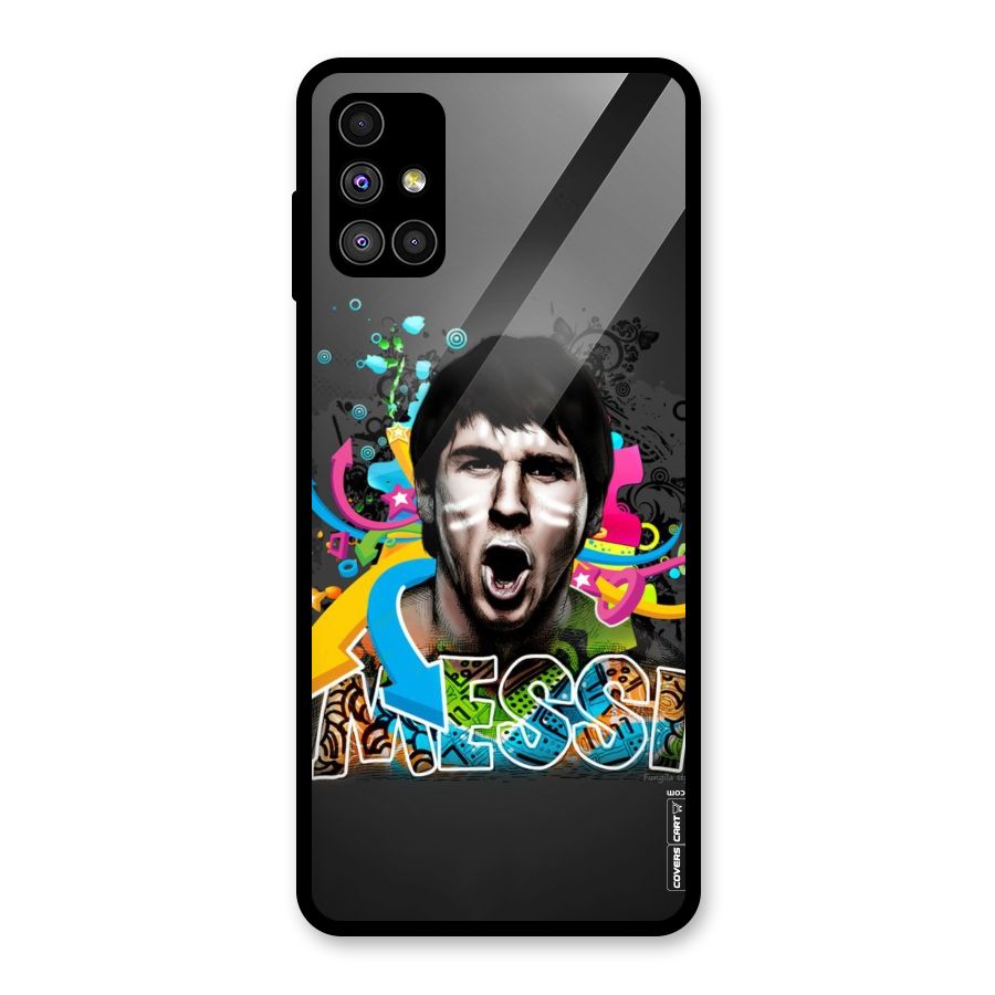 Messi For Argentina Glass Back Case for Galaxy M51
