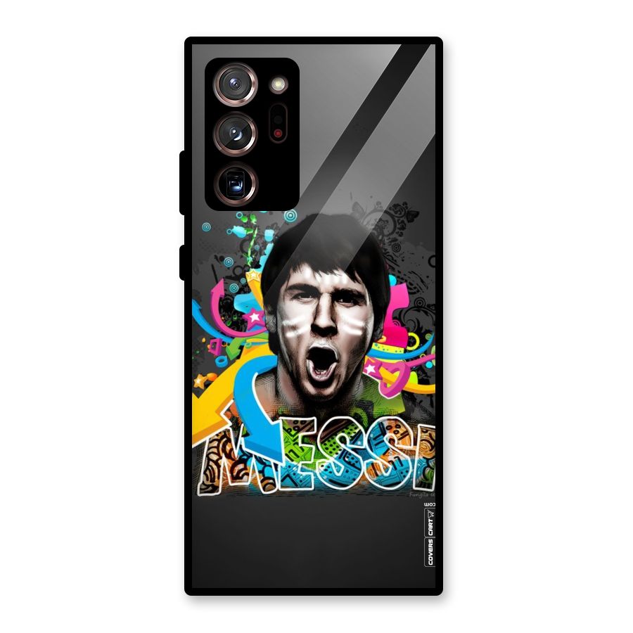 Messi For Argentina Glass Back Case for Galaxy Note 20 Ultra