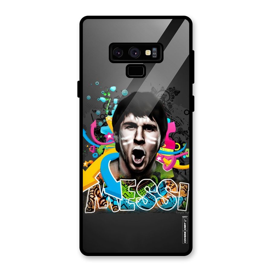 Messi For Argentina Glass Back Case for Galaxy Note 9