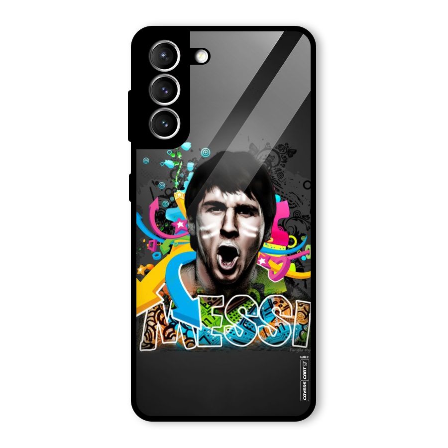 Messi For Argentina Glass Back Case for Galaxy S21 5G
