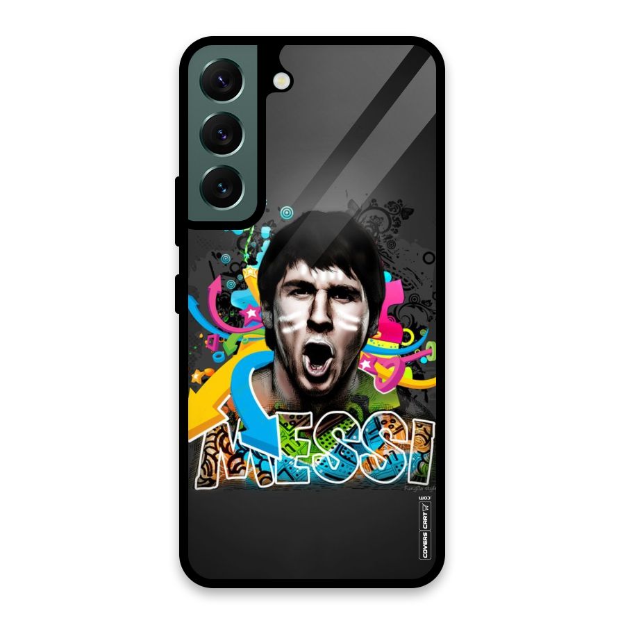 Messi For Argentina Glass Back Case for Galaxy S22 5G