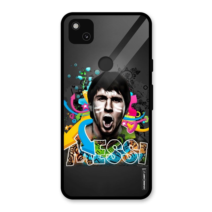 Messi For Argentina Glass Back Case for Google Pixel 4a