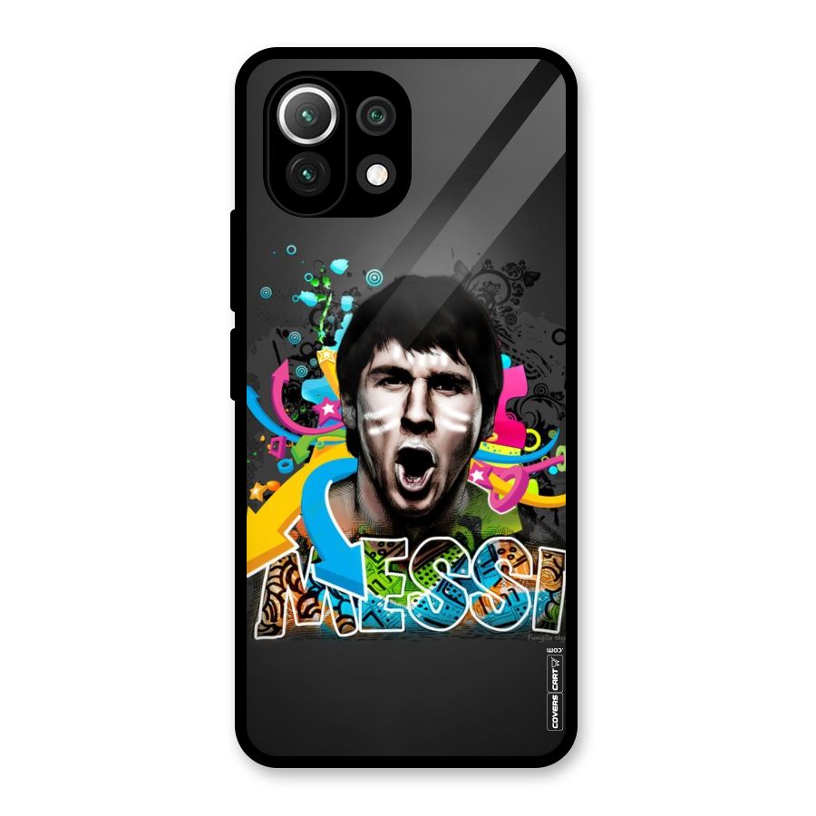 Messi For Argentina Glass Back Case for Mi 11 Lite NE 5G