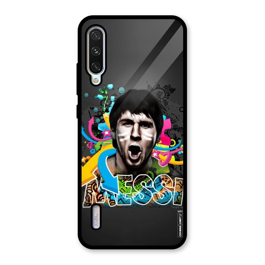 Messi For Argentina Glass Back Case for Mi A3