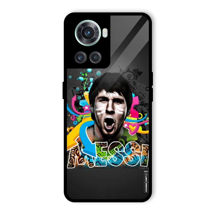 Messi For Argentina Glass Back Case for OnePlus 10R