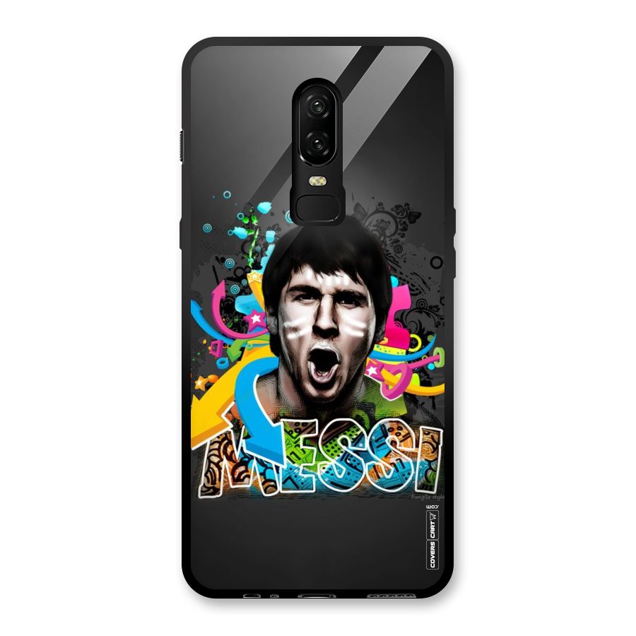 Messi For Argentina Glass Back Case for OnePlus 6