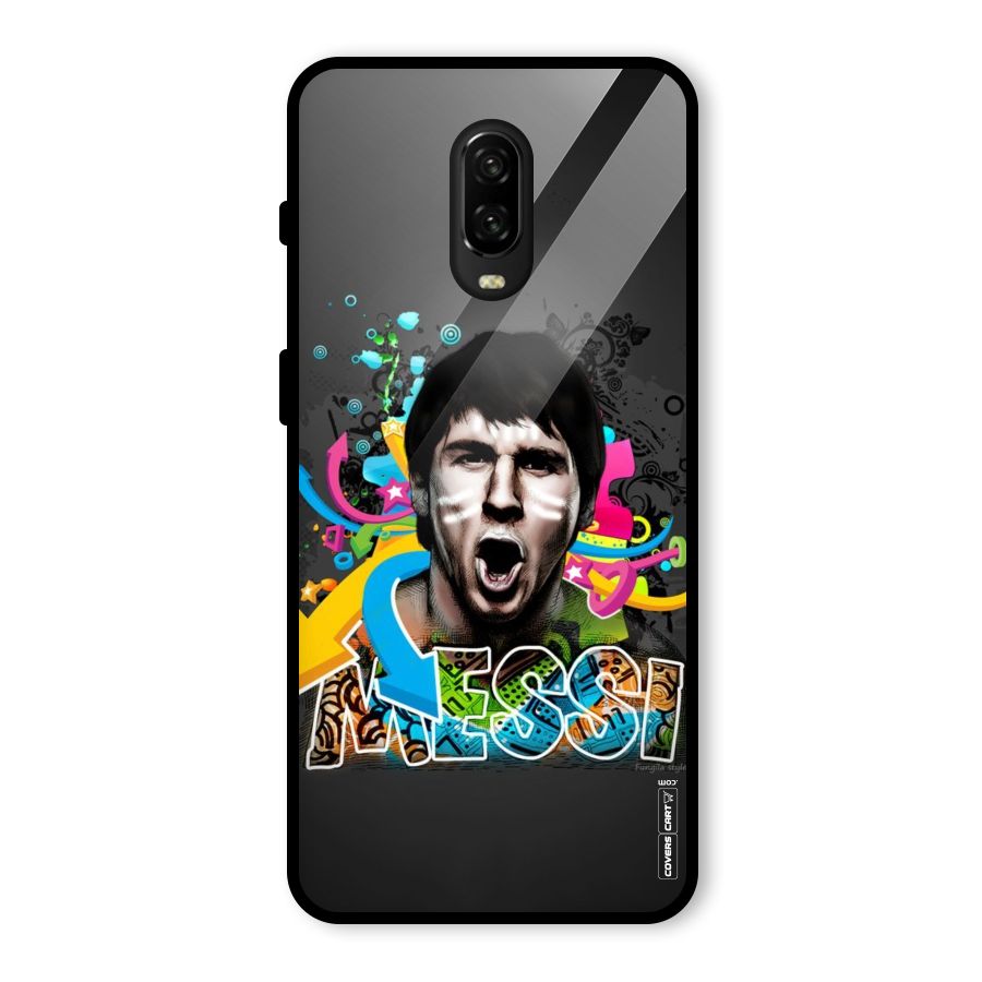 Messi For Argentina Glass Back Case for OnePlus 6T