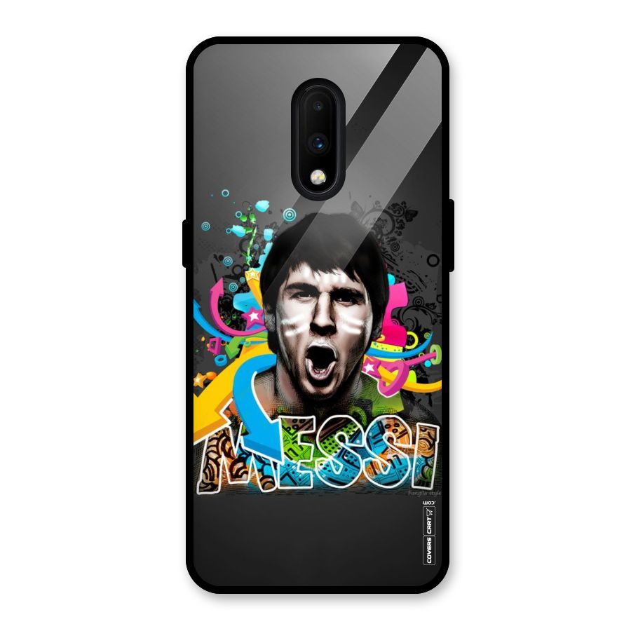 Messi For Argentina Glass Back Case for OnePlus 7
