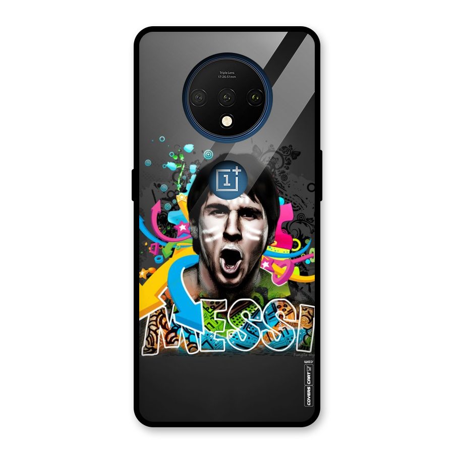 Messi For Argentina Glass Back Case for OnePlus 7T
