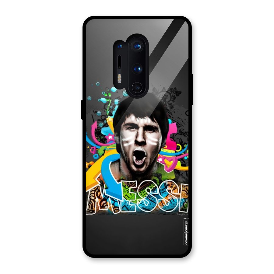 Messi For Argentina Glass Back Case for OnePlus 8 Pro