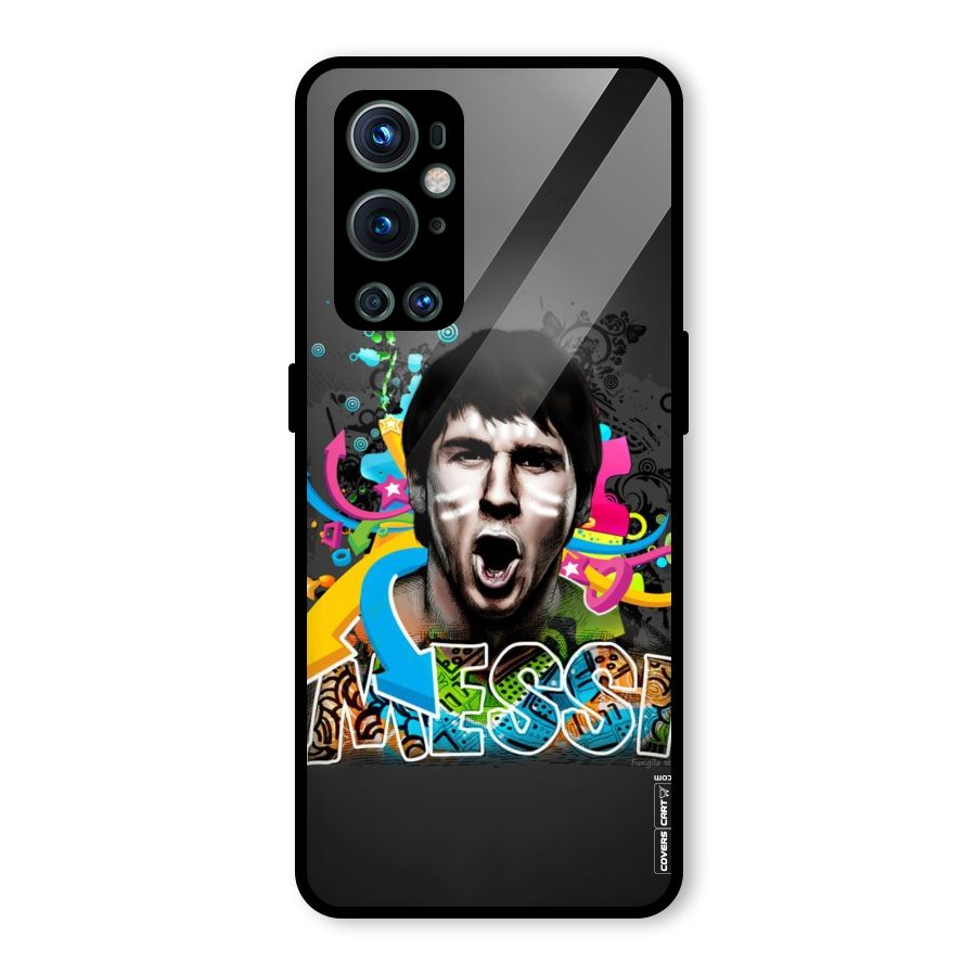 Messi For Argentina Glass Back Case for OnePlus 9 Pro