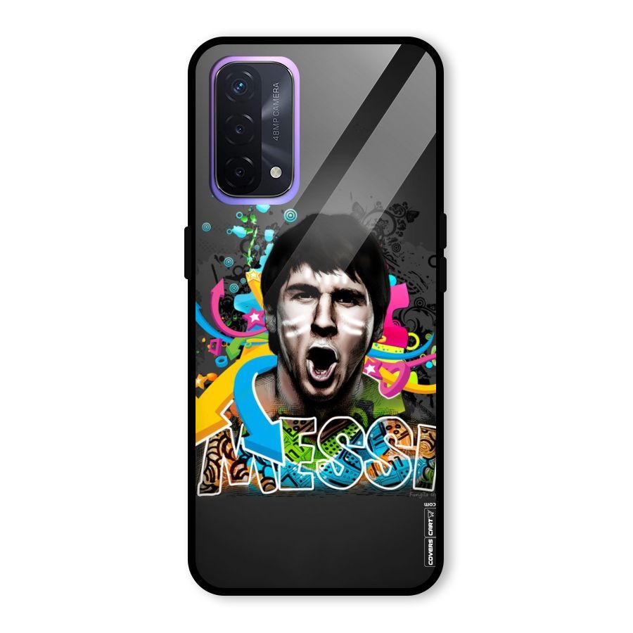 Messi For Argentina Glass Back Case for Oppo A74 5G