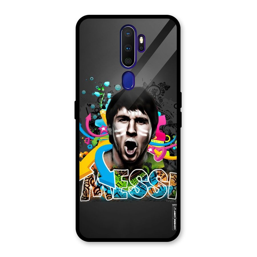 Messi For Argentina Glass Back Case for Oppo A9 (2020)
