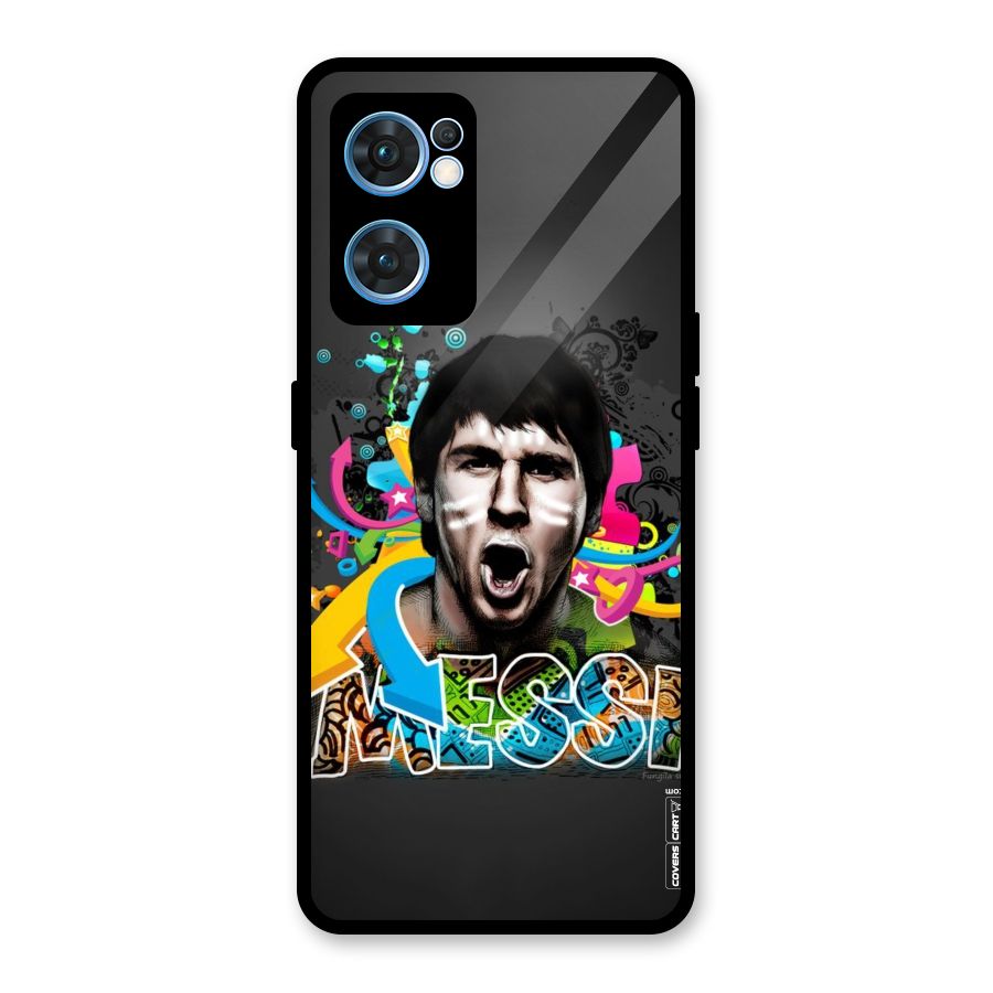 Messi For Argentina Glass Back Case for Oppo Reno7 5G