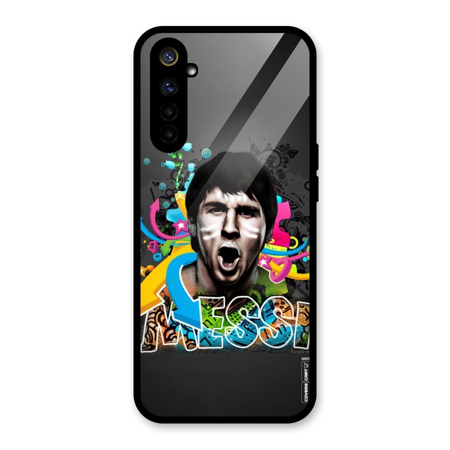 Messi For Argentina Glass Back Case for Realme 6