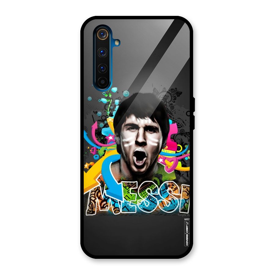 Messi For Argentina Glass Back Case for Realme 6 Pro