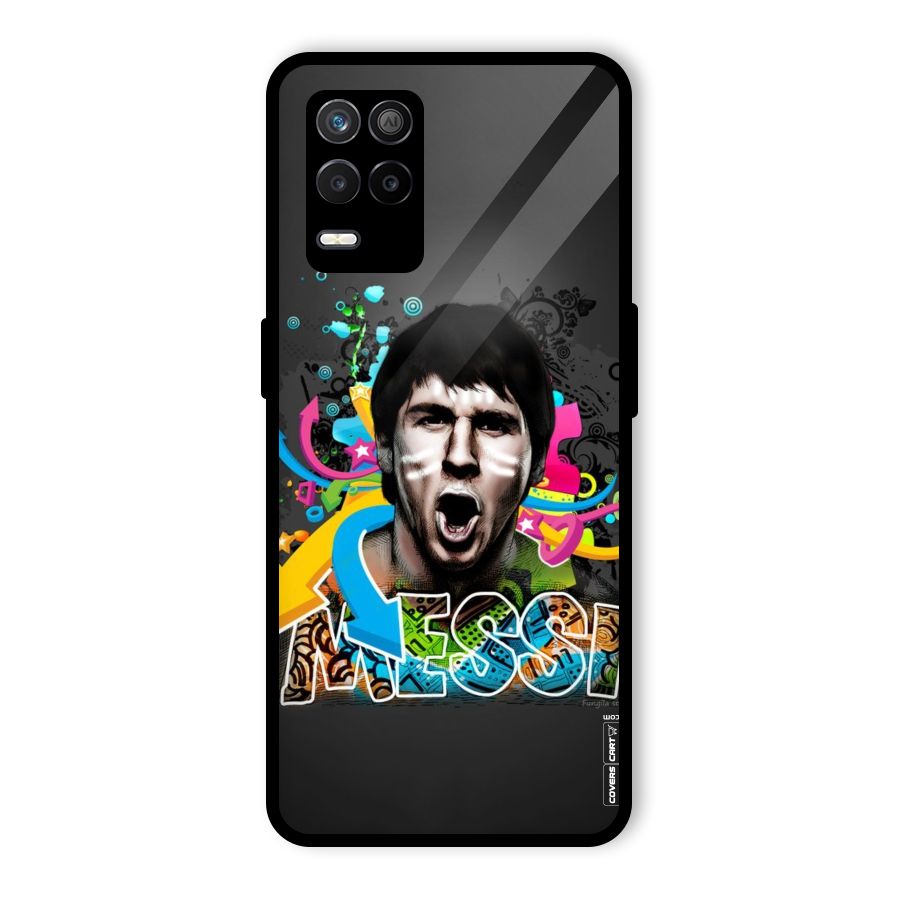 Messi For Argentina Glass Back Case for Realme 8 5G
