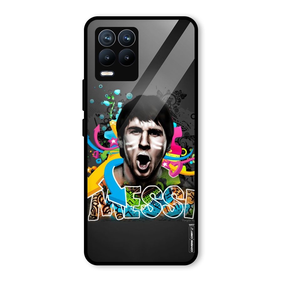Messi For Argentina Glass Back Case for Realme 8 Pro
