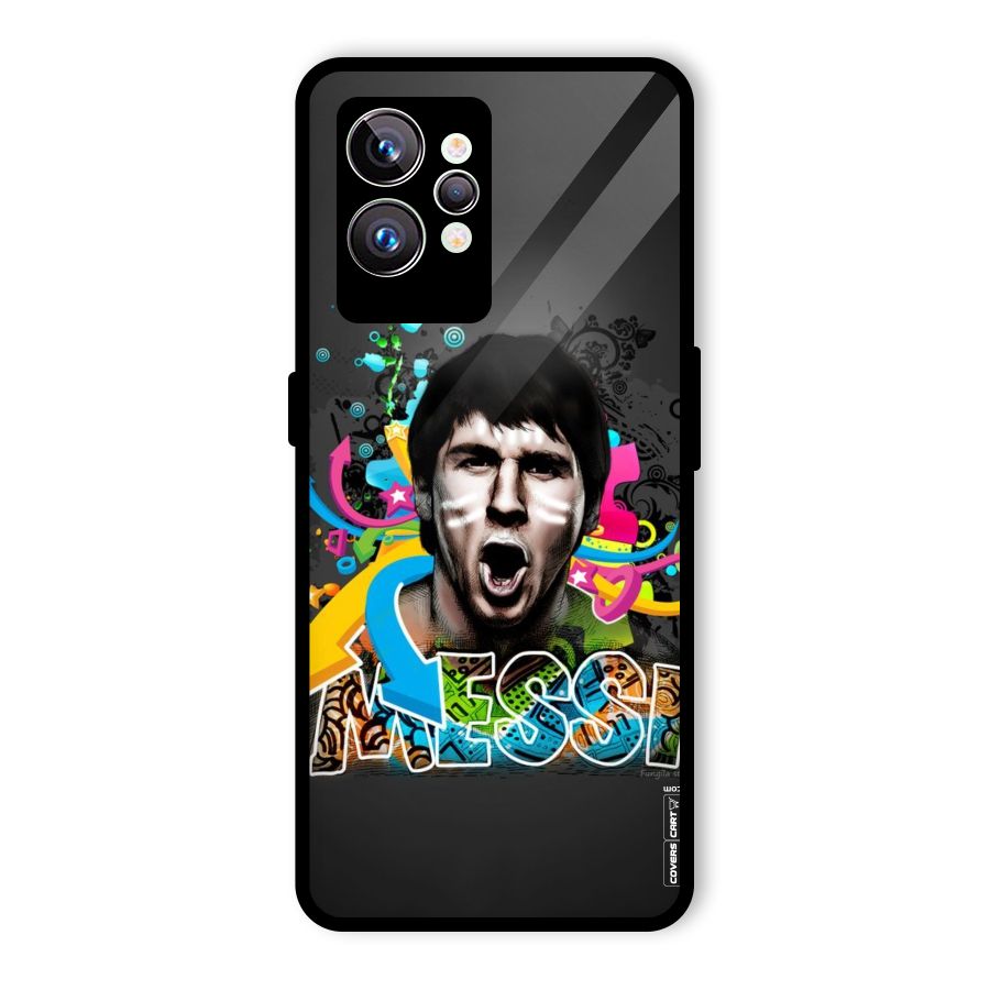 Messi For Argentina Glass Back Case for Realme GT2 Pro