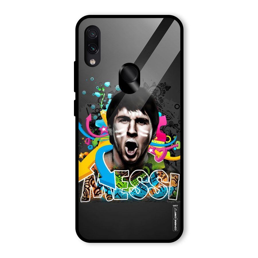 Messi For Argentina Glass Back Case for Redmi Note 7S
