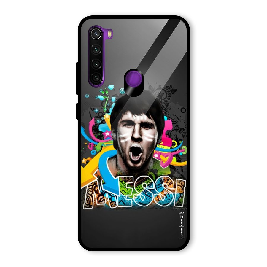 Messi For Argentina Glass Back Case for Redmi Note 8